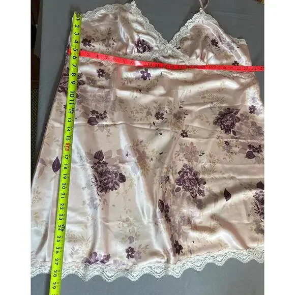 Gilligan & O’Malley satin floral nightgown XXXL - Picture 5 of 8